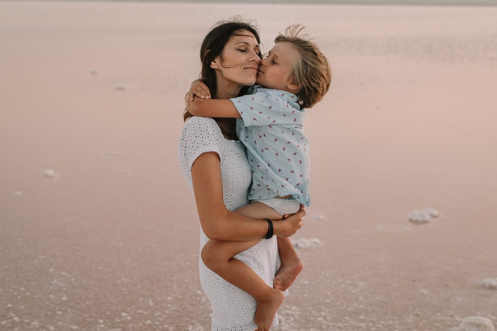Sesión de fotografía en familia